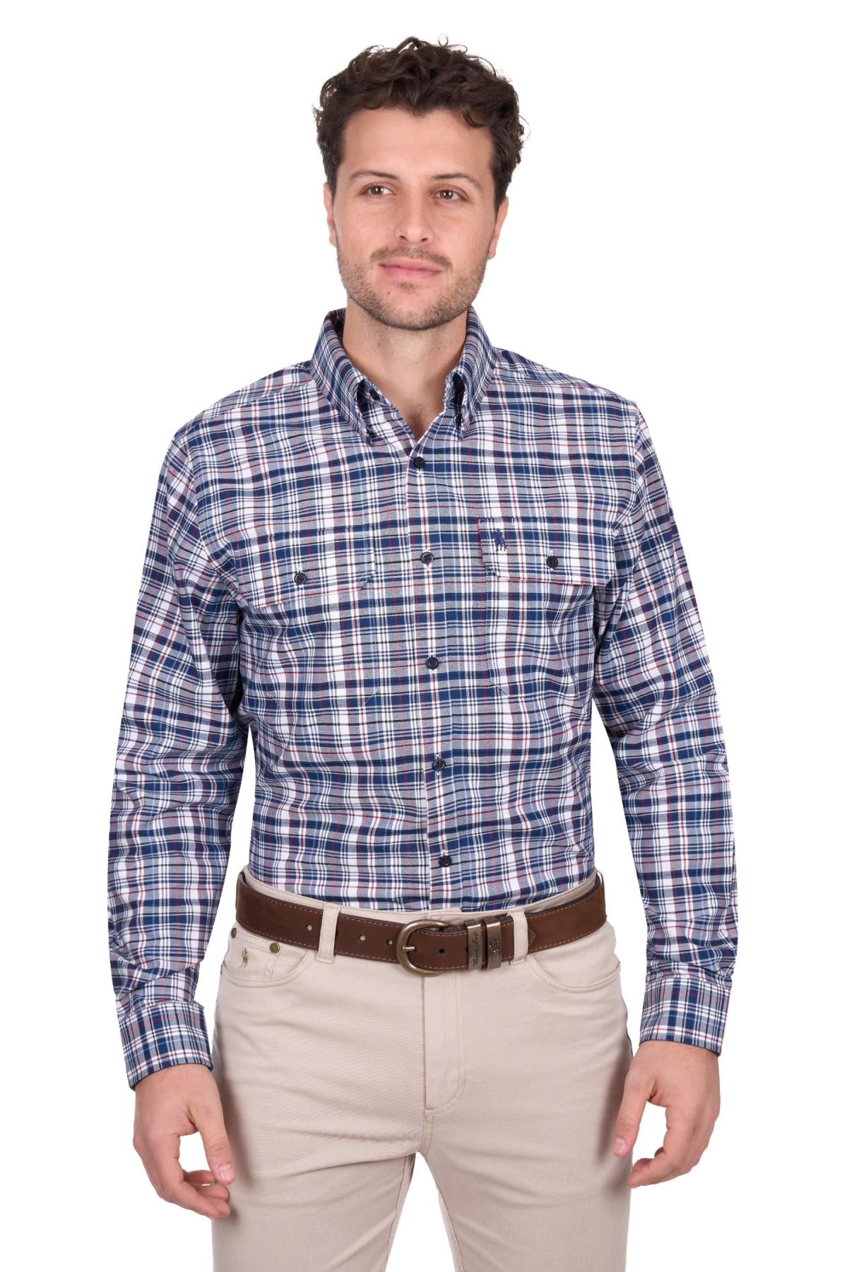 Thomas Cook Mens Sean Check 2 Pocket L/S Shirt