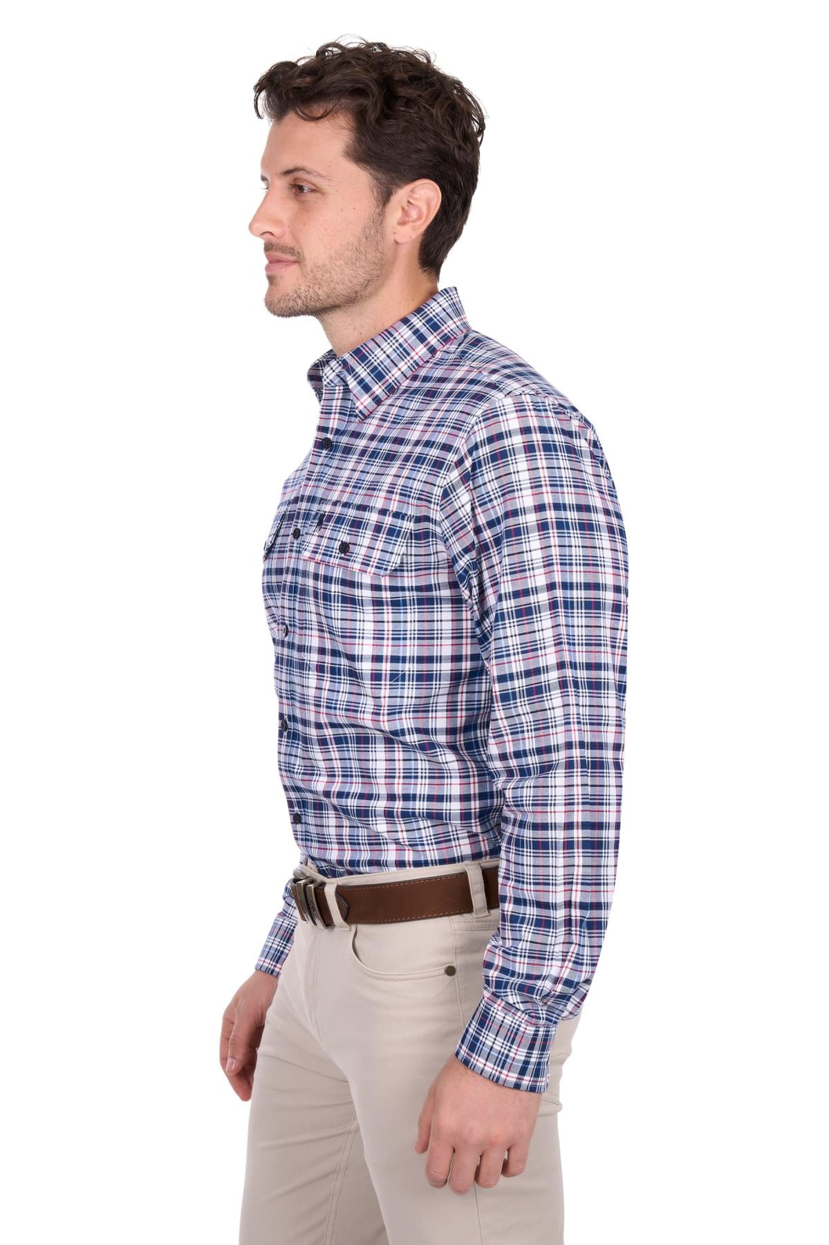 Thomas Cook Mens Sean Check 2 Pocket L/S Shirt