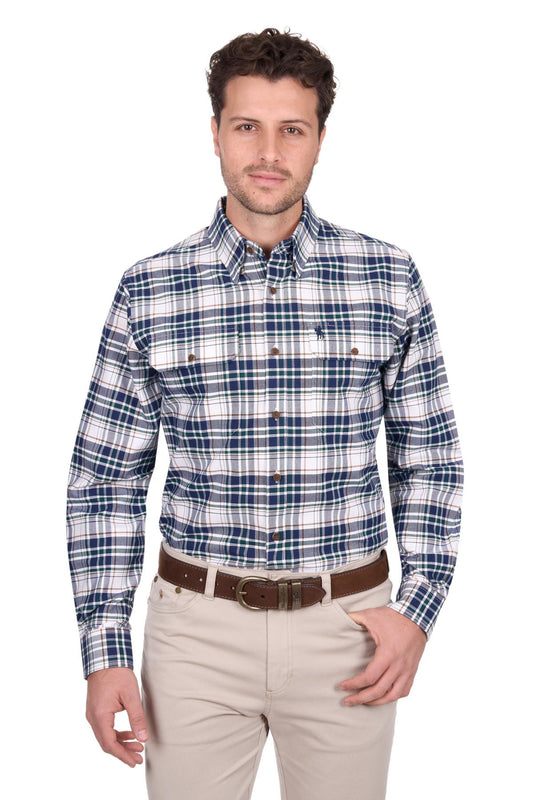 Thomas Cook Mens Justin Check 2 Pocket L/S Shirt