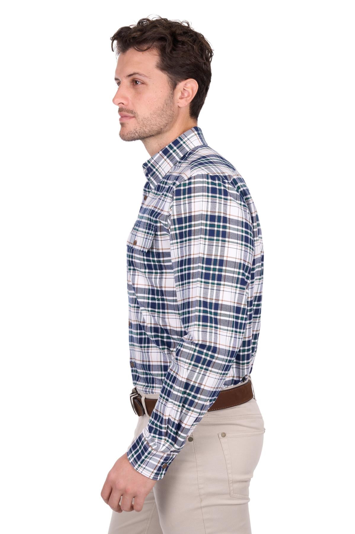 Thomas Cook Mens Justin Check 2 Pocket L/S Shirt
