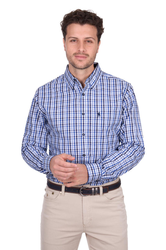 Thomas Cook Mens Andrew Check 1 Pocket L/S Shirt
