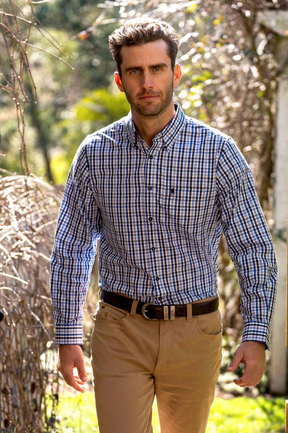 Thomas Cook Mens Andrew Check 1 Pocket L/S Shirt