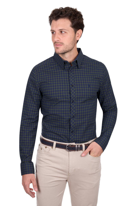 Thomas Cook Mens Charles Check Tailored L/S Shirt