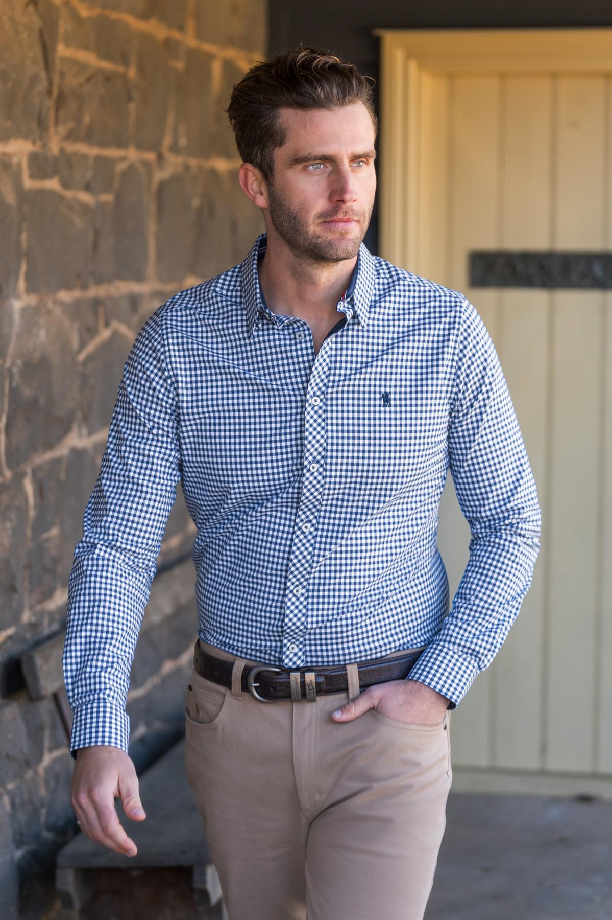 Thomas Cook Mens Anthony Check Tailored L/S Shirt