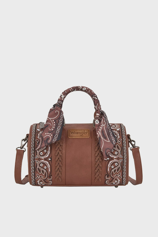Wrangler Paisley Barrel Bag