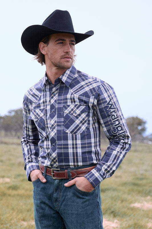 Wrangler Mens Wayne Long Sleeved Shirt
