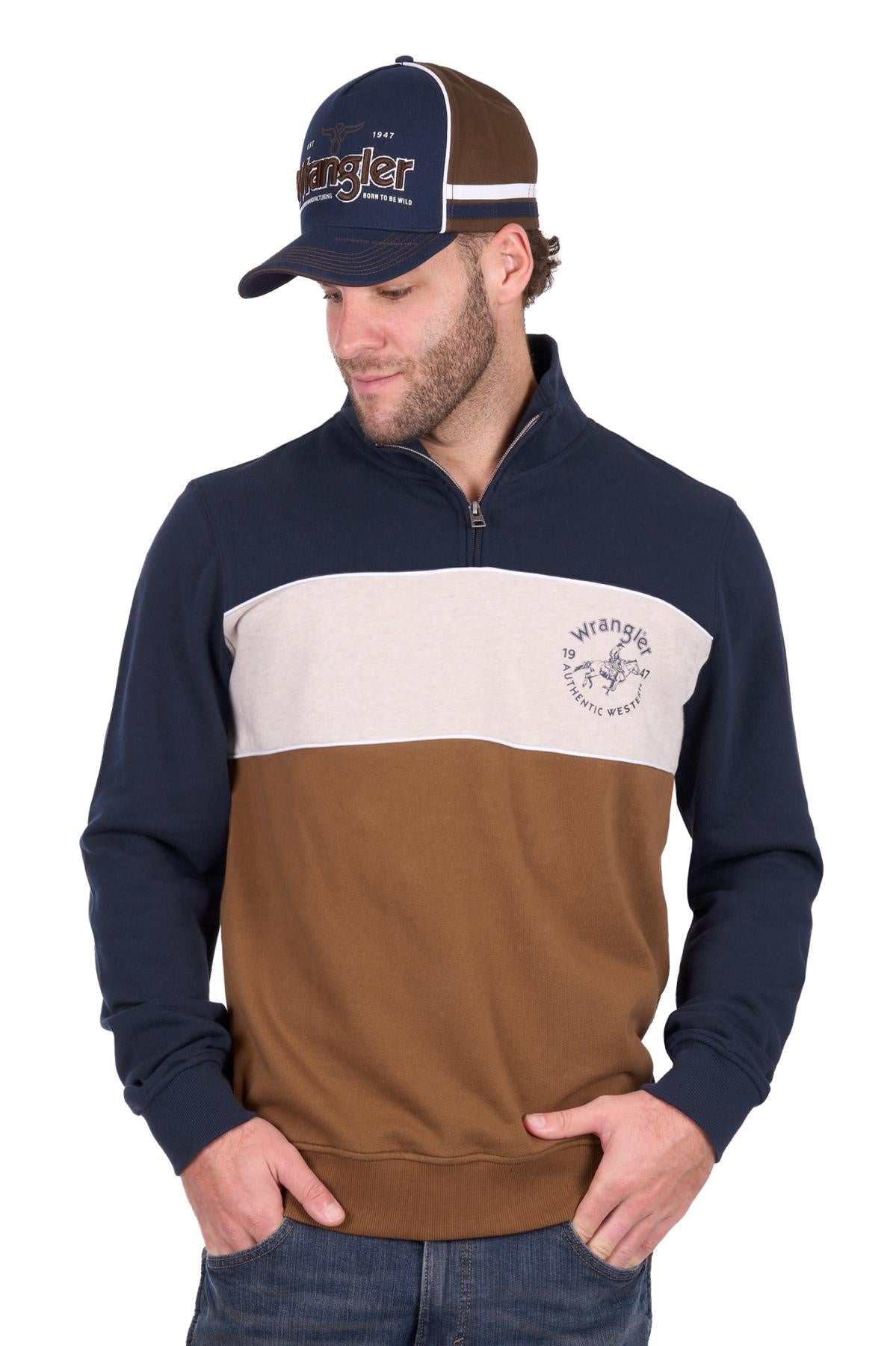 Wrangler Mens Steve 1/4 Zip Pullover