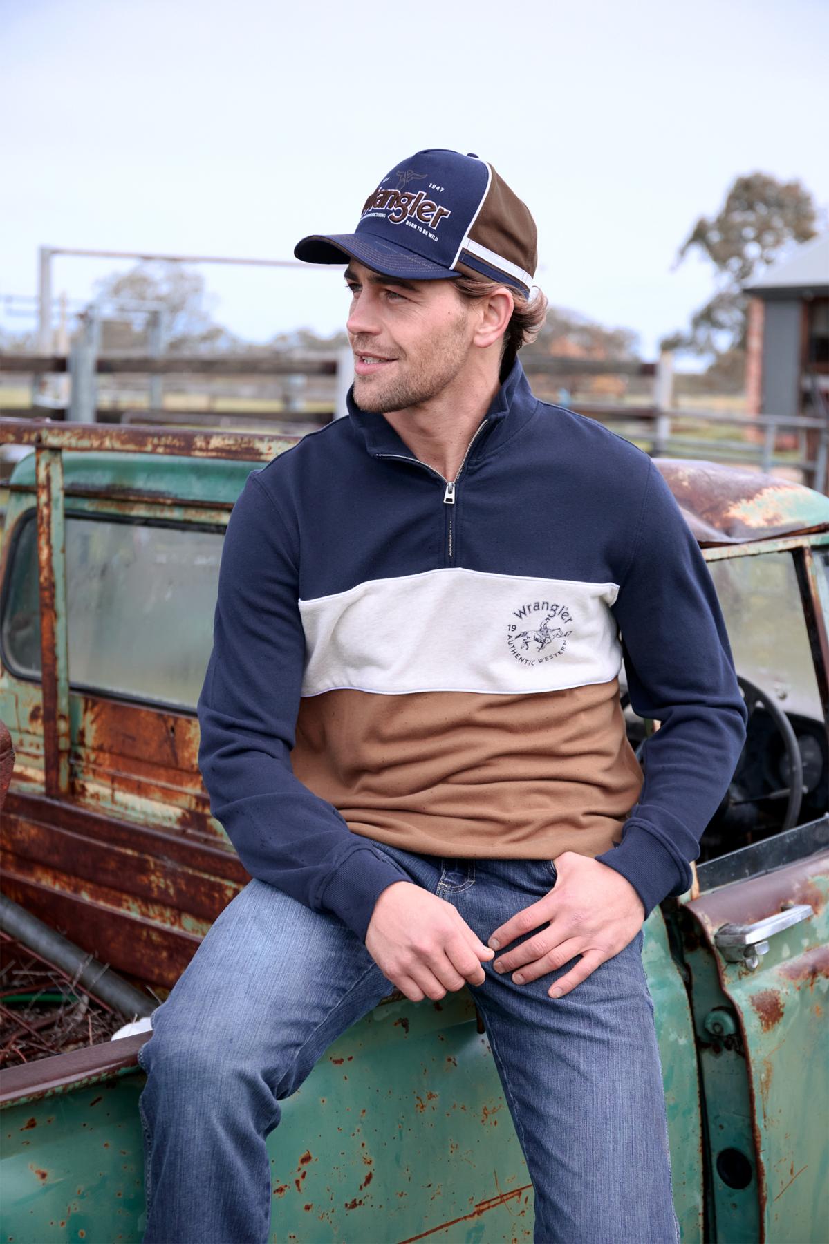Wrangler Mens Steve 1/4 Zip Pullover
