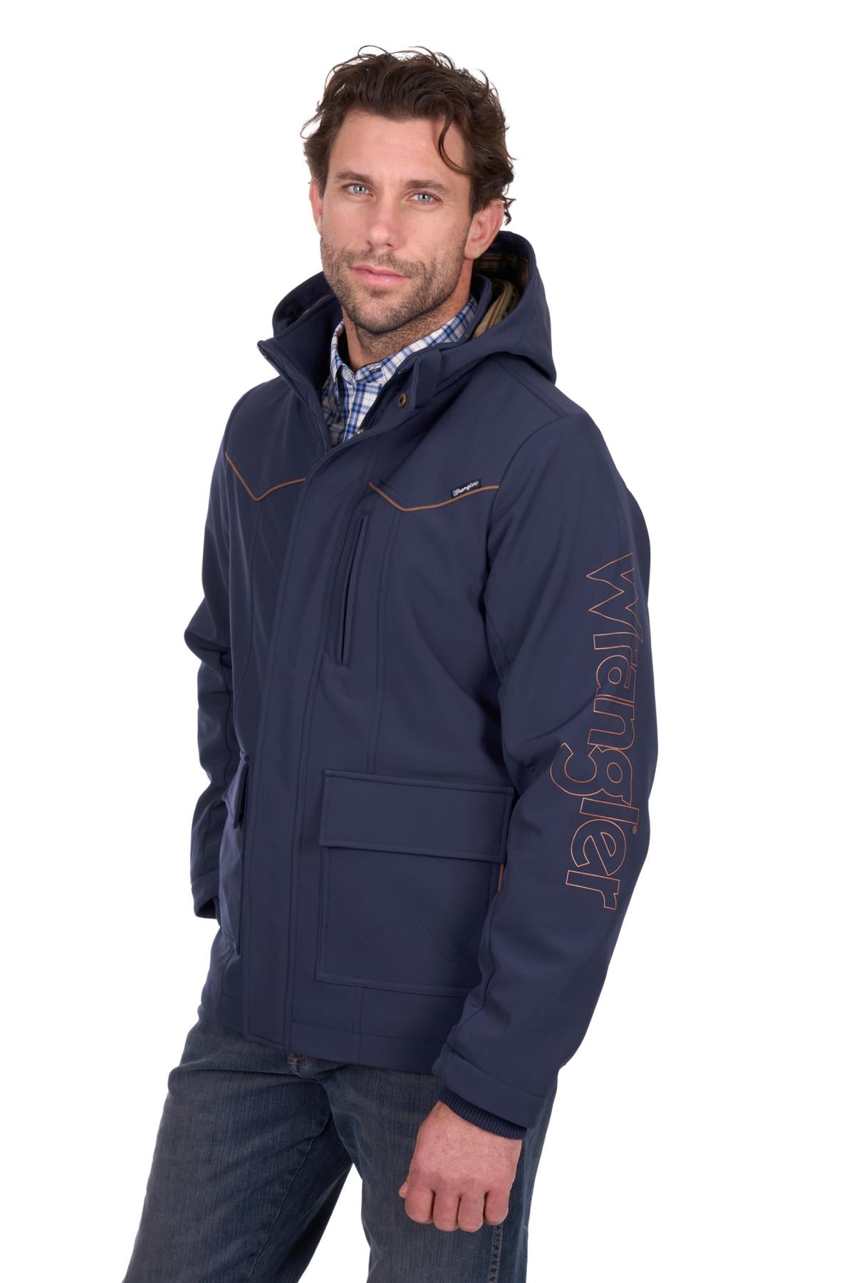 Wrangler Mens Cade Softshell Jacket