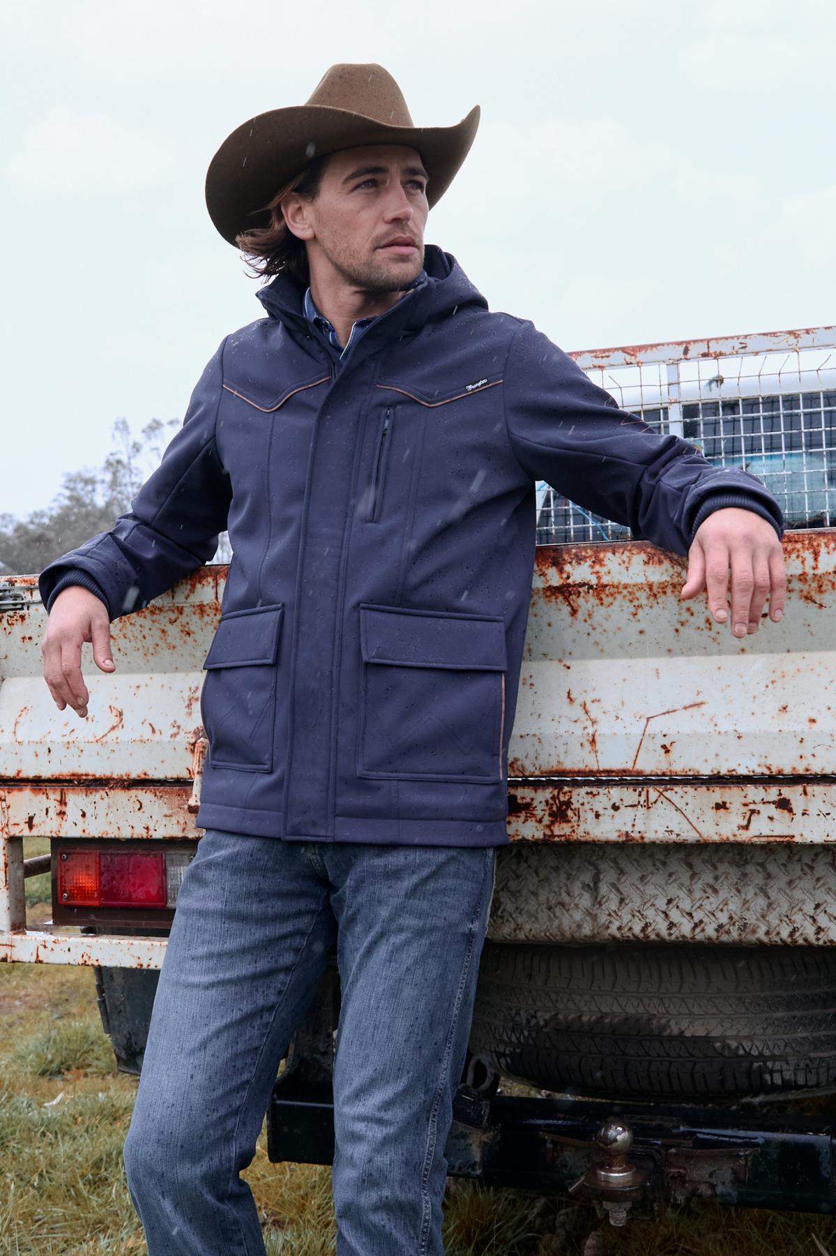 Wrangler Mens Cade Softshell Jacket