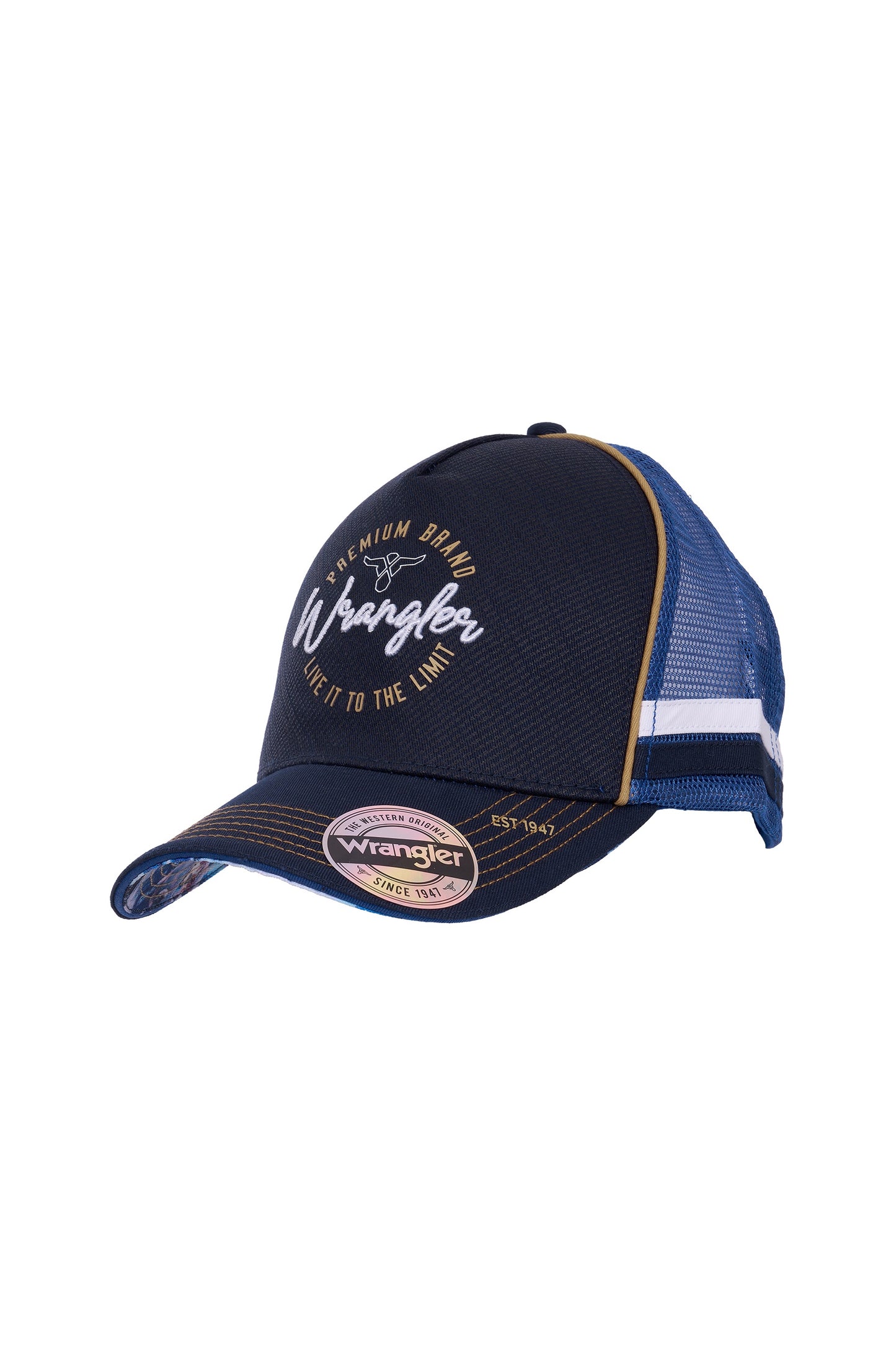 Wrangler Mens Mario High Profile Trucker Cap