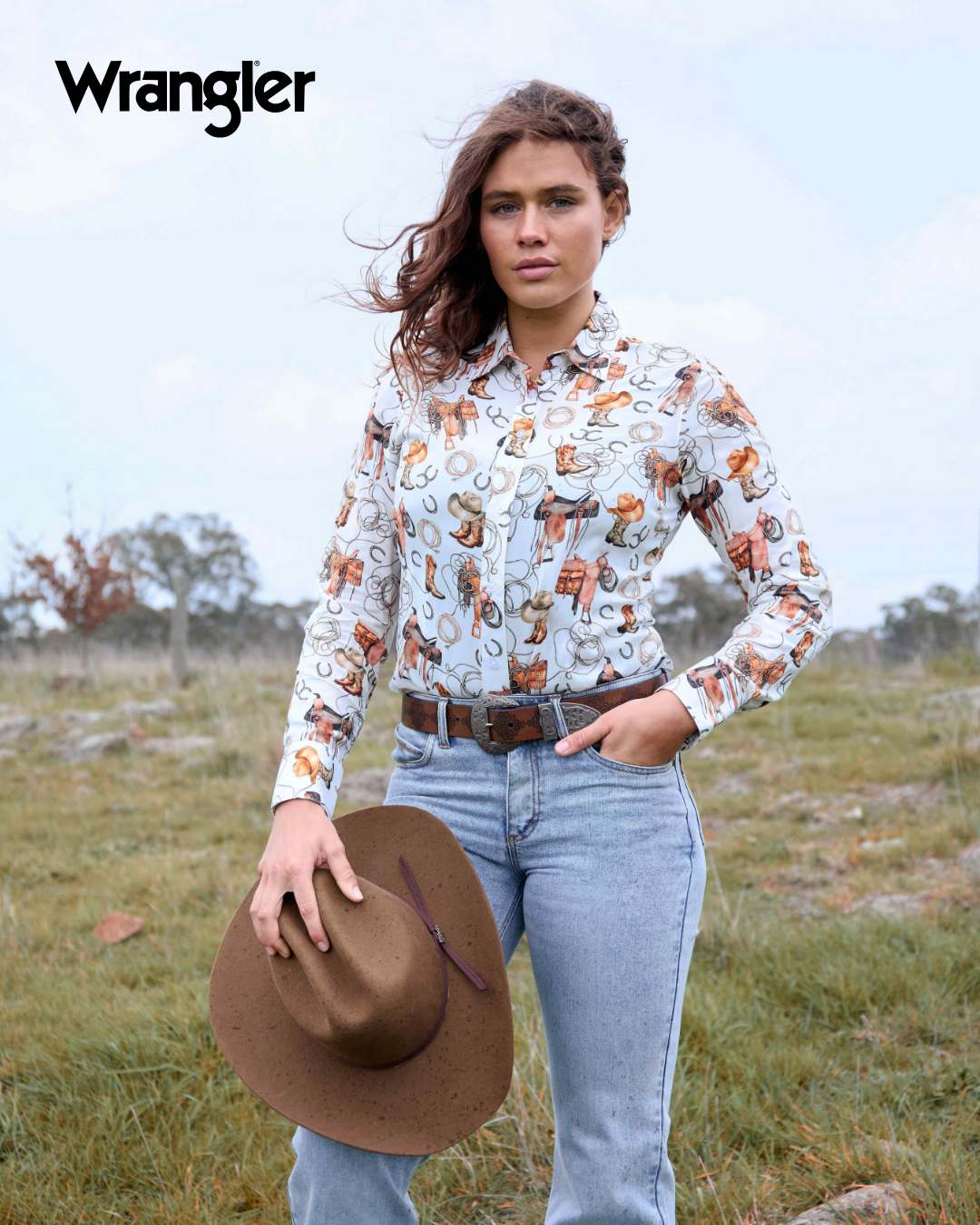 Wrangler Womens Marilyn Long Sleeve Shirt