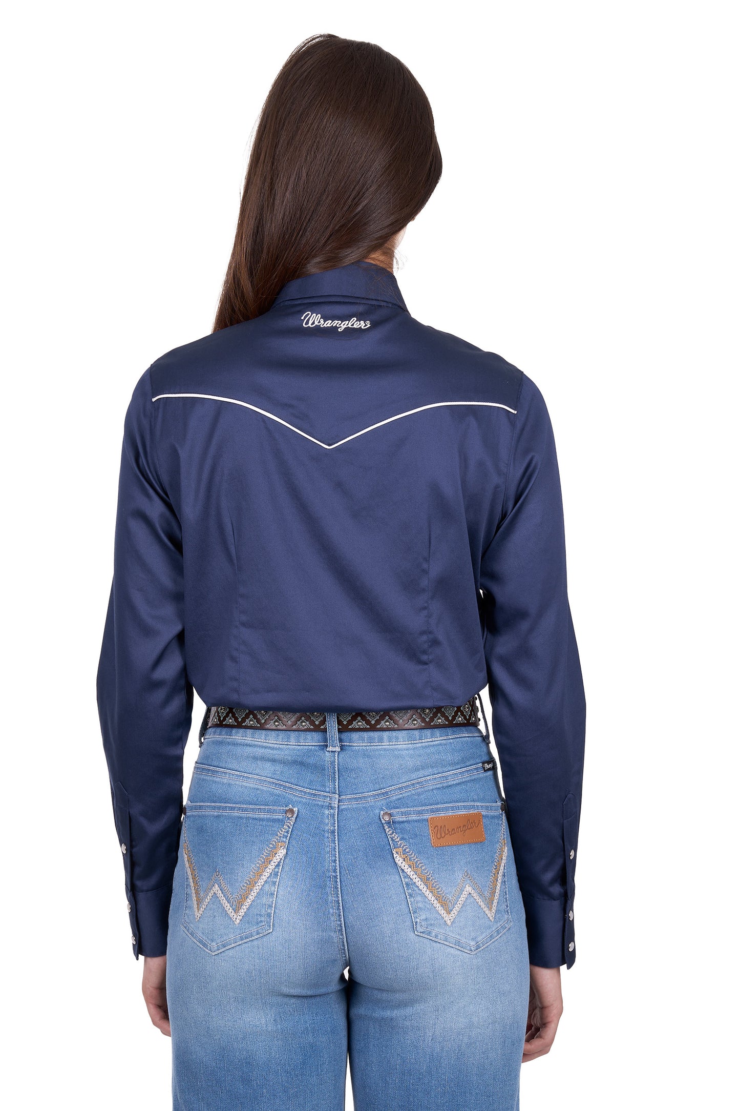 Wrangler Womens Bridget Western Long Sleeve Shirt