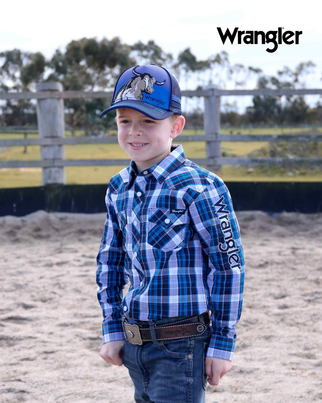 Wrangler Kids Robbie Trucker Cap