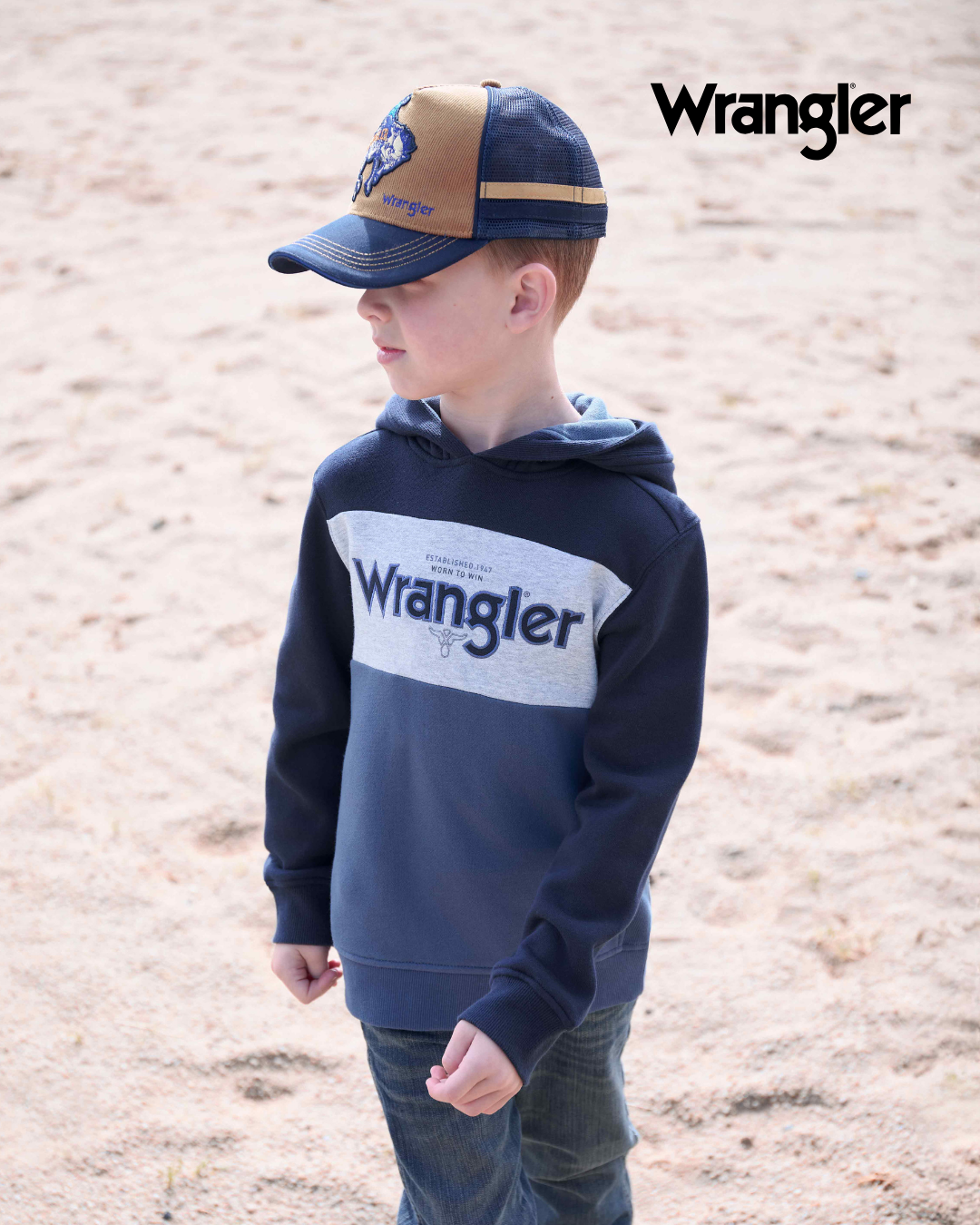 Wrangler Kids Conner Trucker Cap