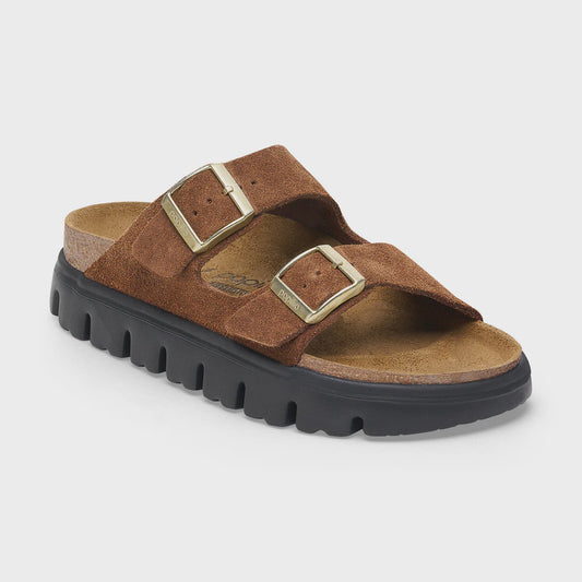 Birkenstock Arizona Chunky Dark Tea Suede Narrow Fit