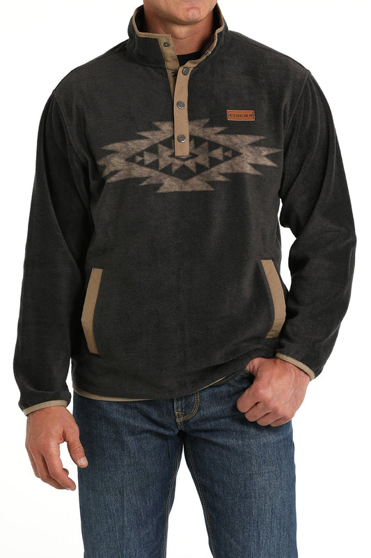 Cinch Mens Fleece Pullover - Charcoal