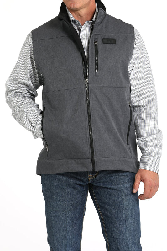 Cinch Mens Match Softshell Vest - Navy