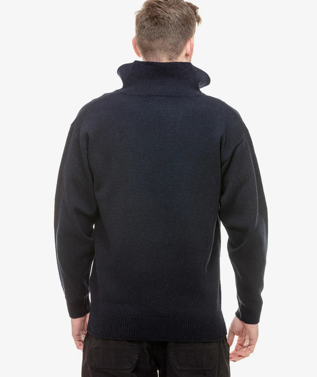Swanndri Mens Mariner Zip Neck Sweater