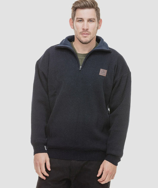 Swanndri Mens Rhino Stormshield Windproof Wool Jumper