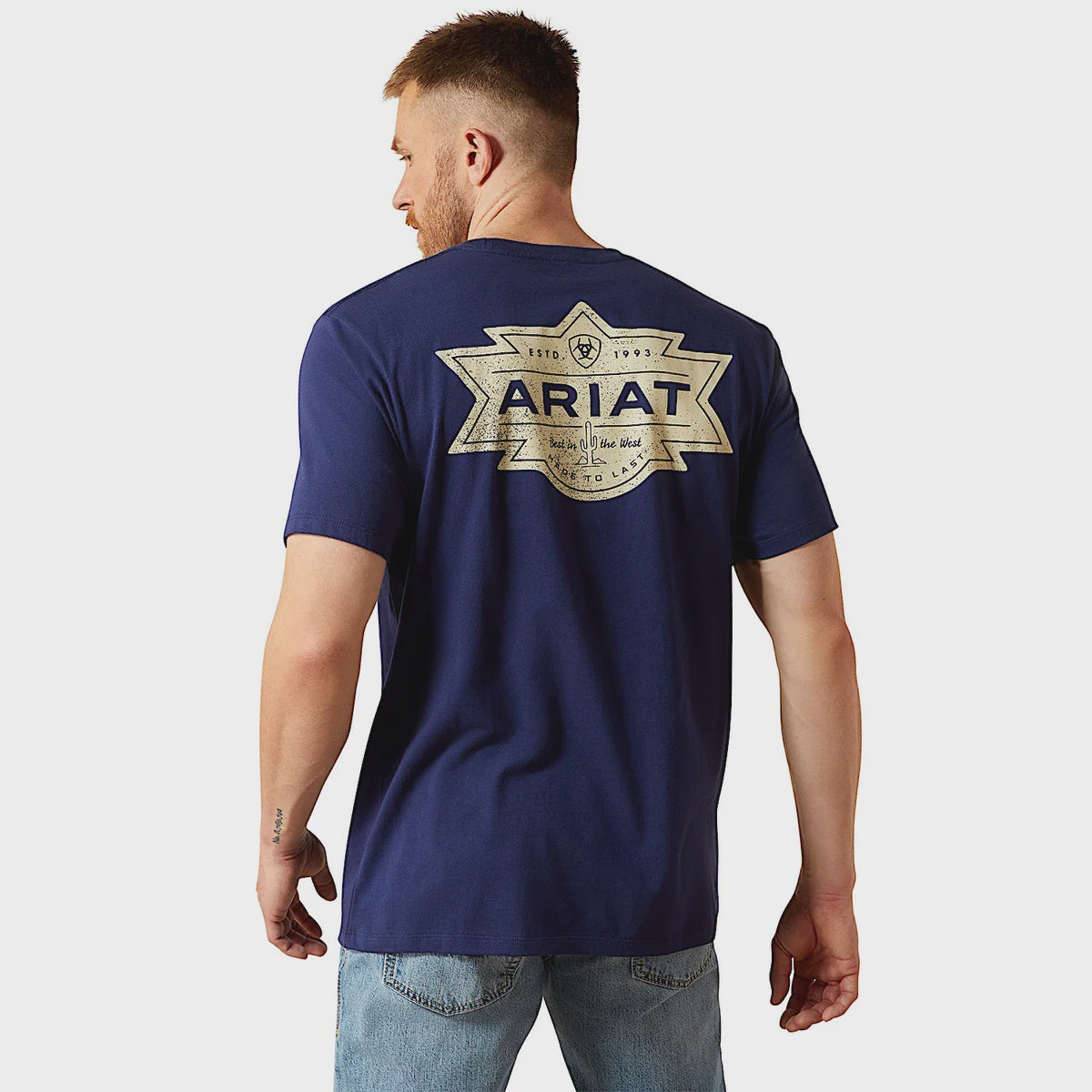 Ariat mens Mesa motif lockup tee