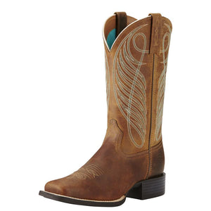 Ariat Women's Round Up Wide Square Toe Boot