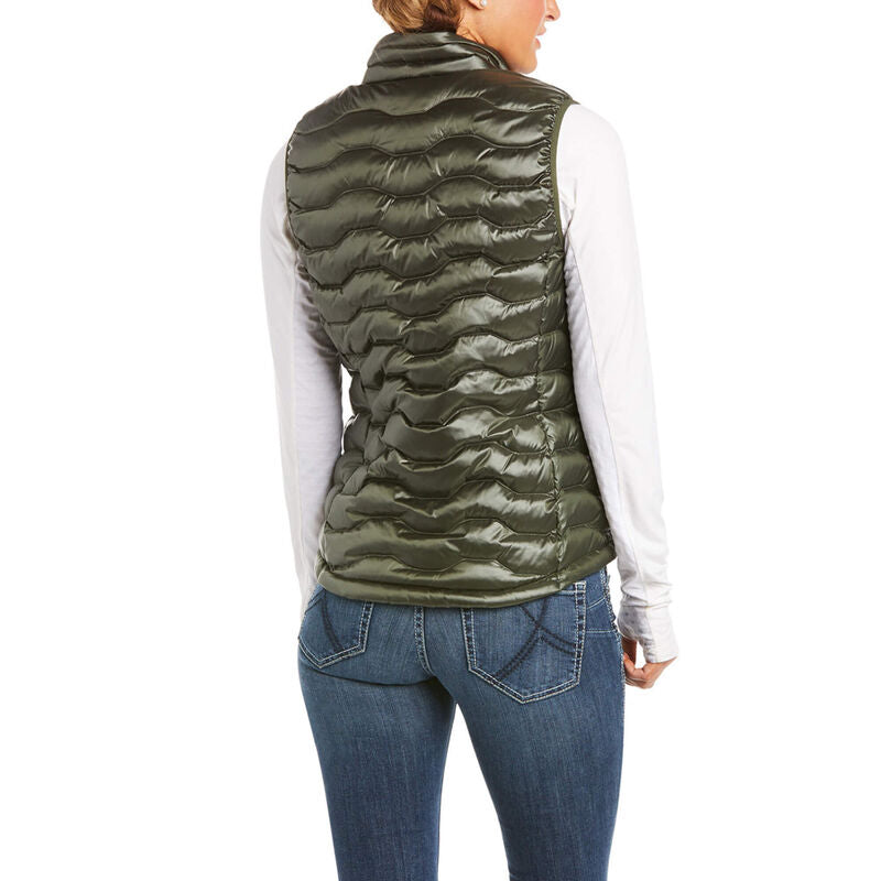 Green down vest on sale women's