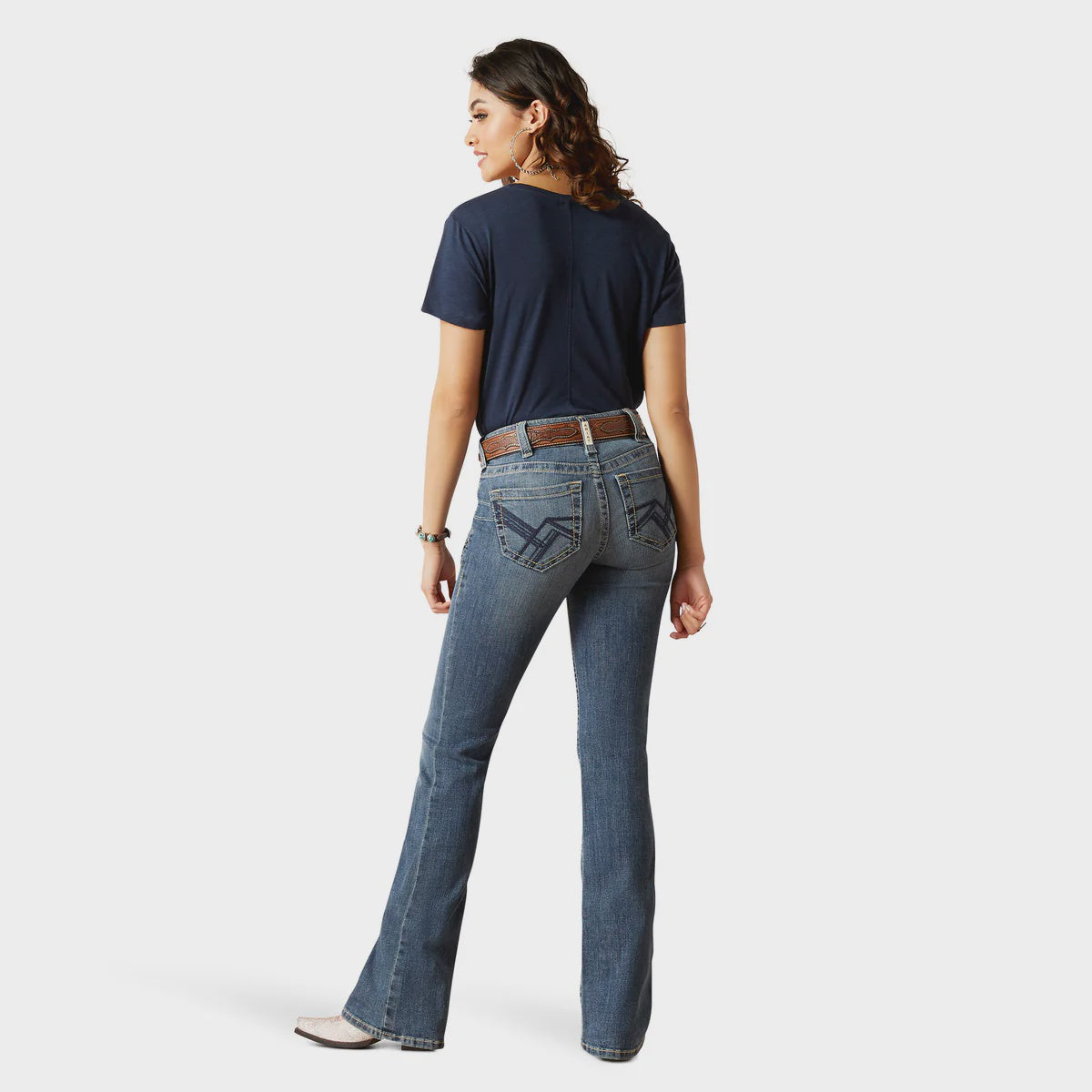 Ariat Wmns Phoebe Real Perfect Rise Boot Cut Jeans