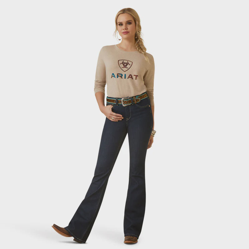 Ariat Wmns Real High Rise Boot Cut Jeans
