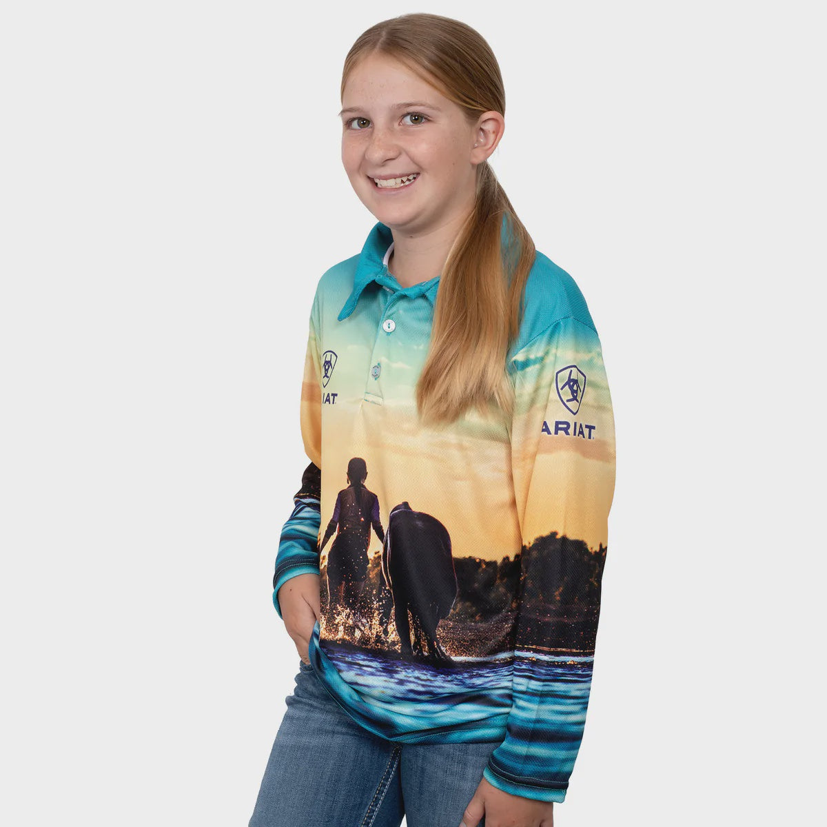 Ariat GLS Fishing Shirt Horses