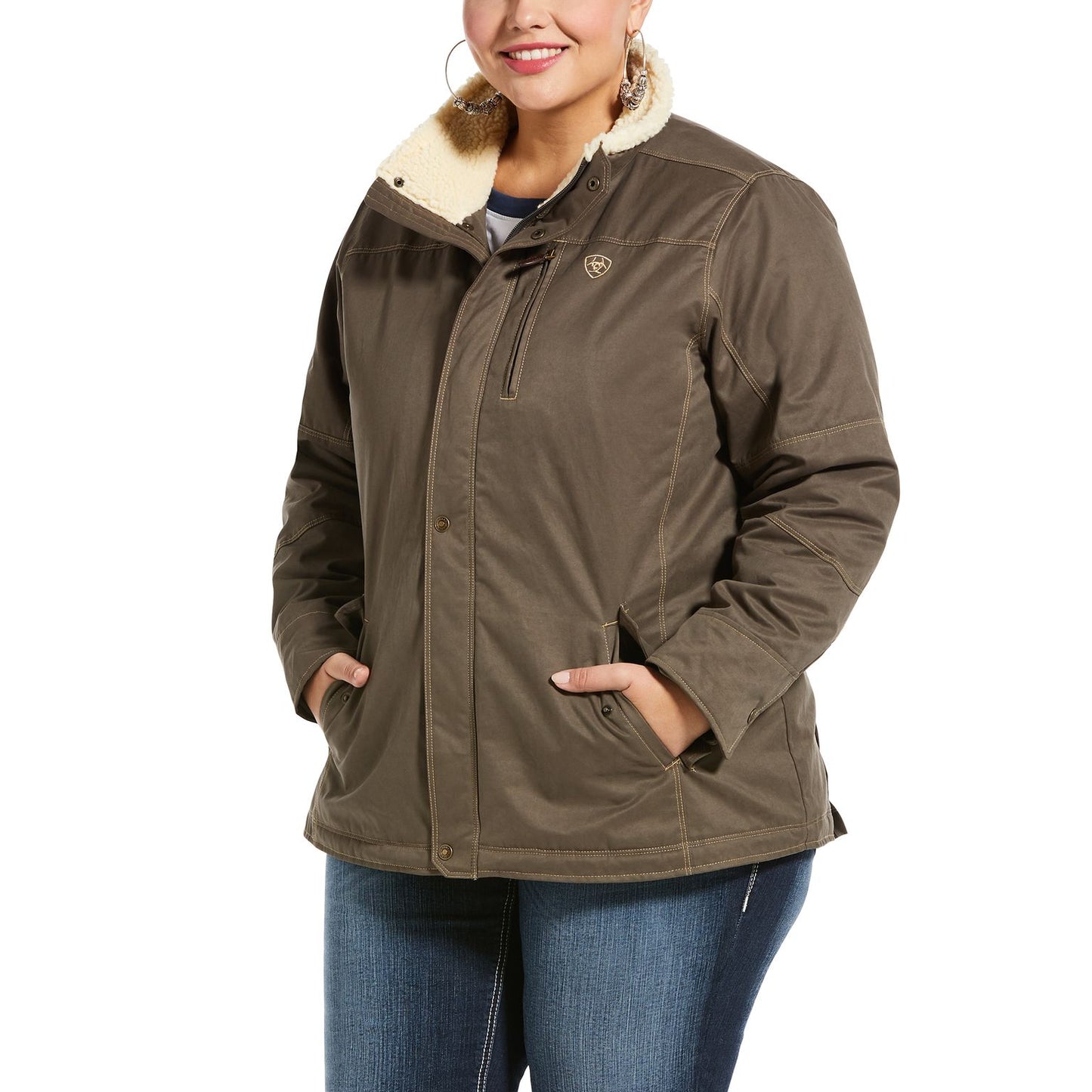 Ariat Women’s REAL Grizzly Utility Jacket Banyan Bark