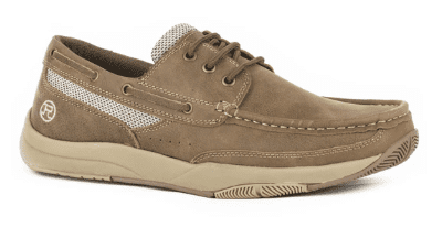 ROPER MENS SWIFTER SOLE BOAT SHOE TAN VINTAGE LEATHER