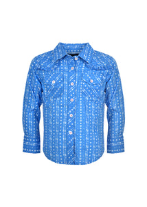 PURE WESTERN GIRLS CHEYENNE PRINT WESTERN L/S SHIRT