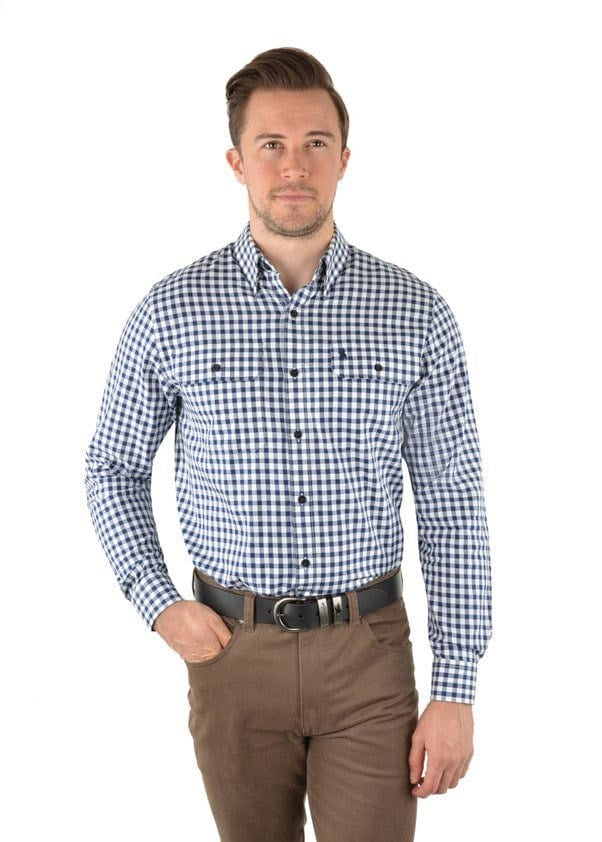 T/Cook Mens Sweeney Chk2Pocket L/SShirt